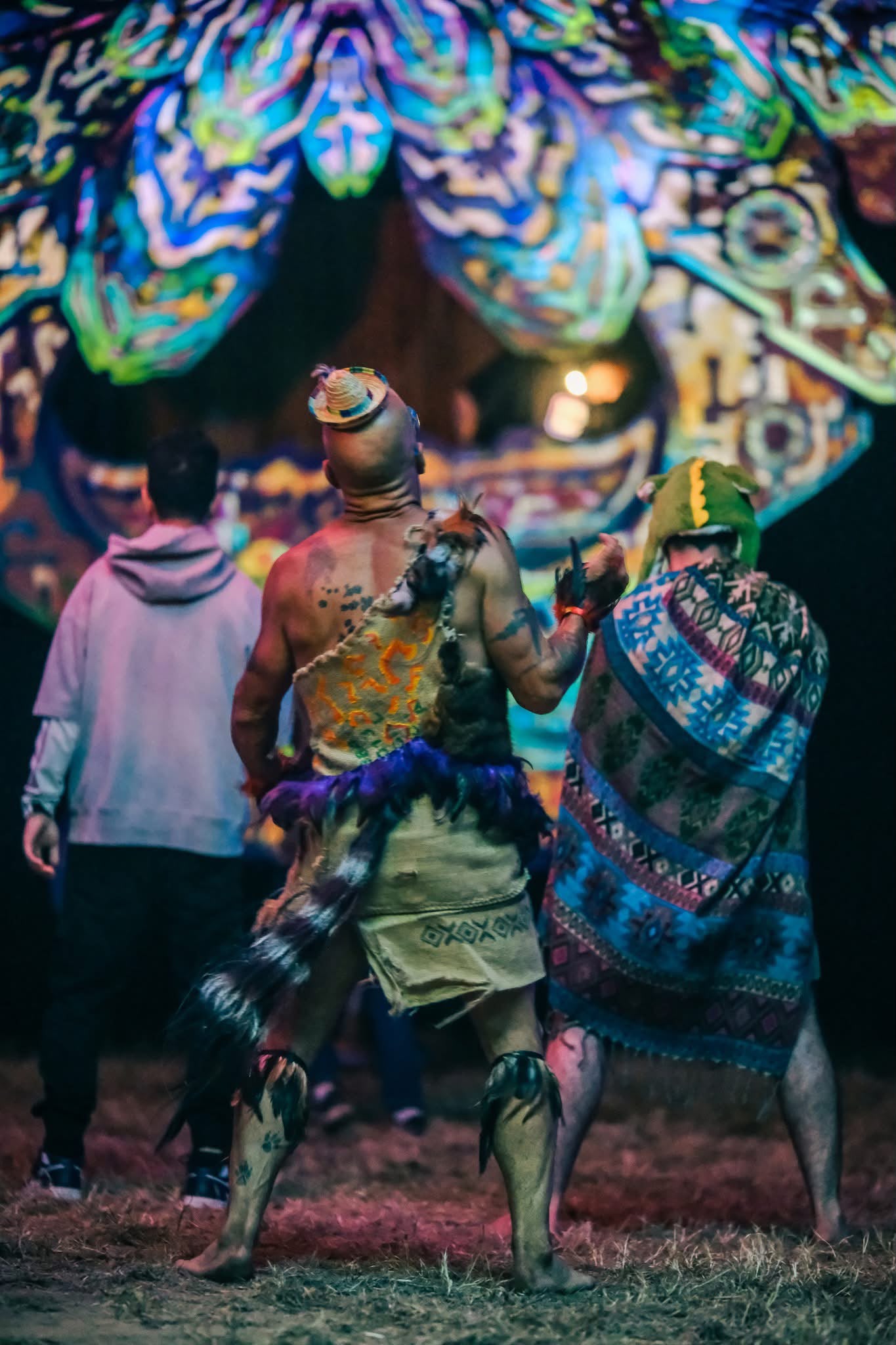 Festival guests enjoying the music in front of the stage